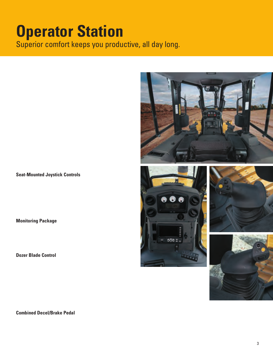 Operator station | Milton CAT D5K User Manual | Page 3 / 16