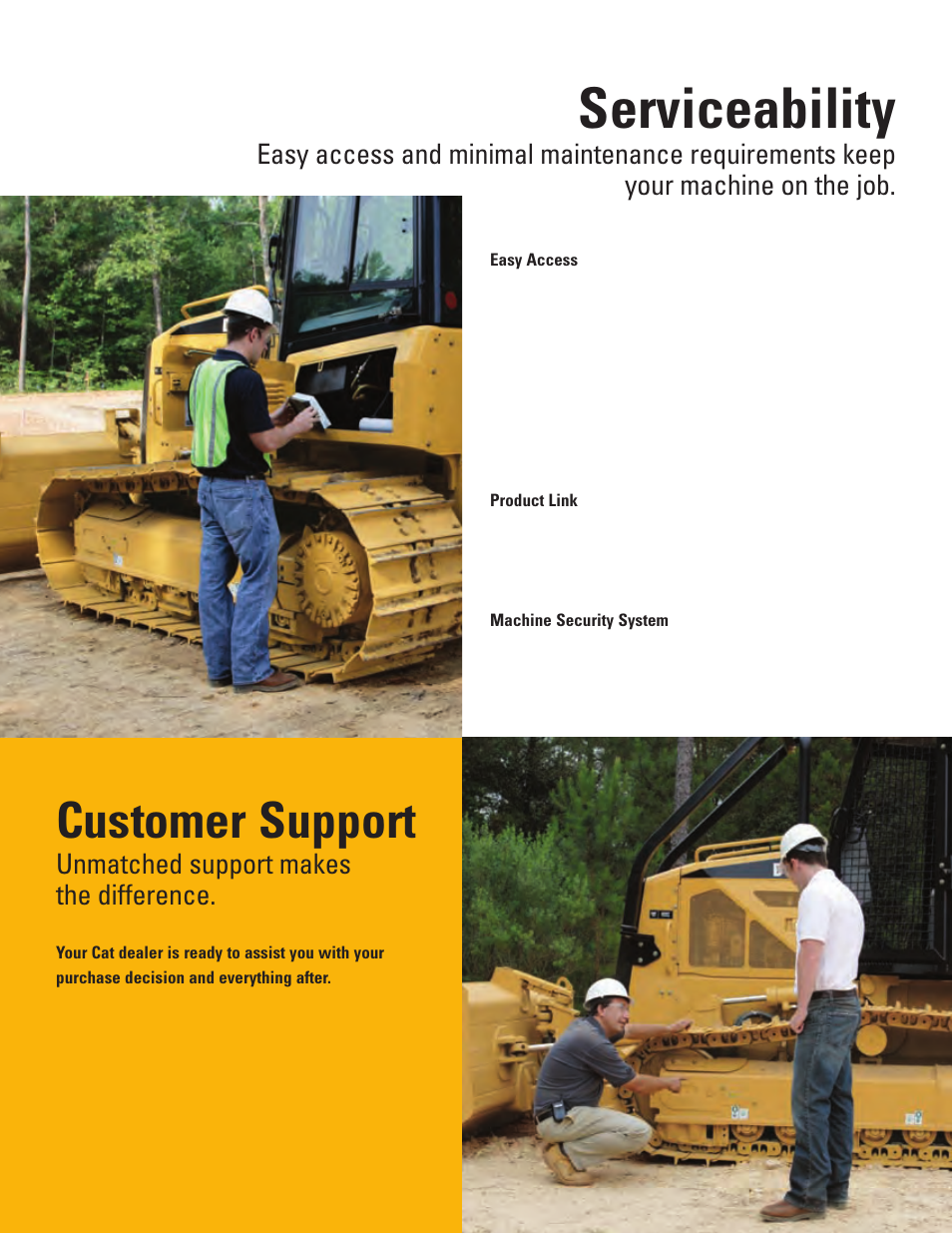 Serviceability, Customer support, Unmatched support makes the difference | Milton CAT D5K User Manual | Page 8 / 16
