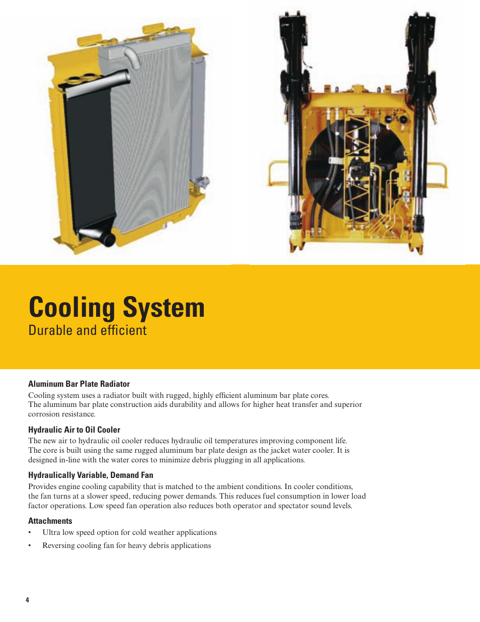 Cooling system, Durable and efficient | Milton CAT D9T User Manual | Page 4 / 20