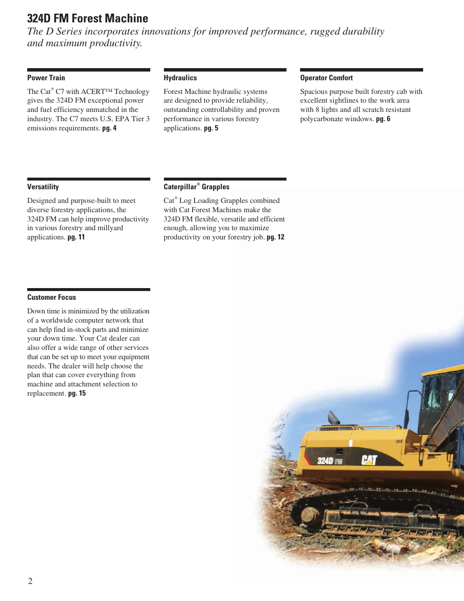 324d fm forest machine | Milton CAT 324D FM User Manual | Page 2 / 24