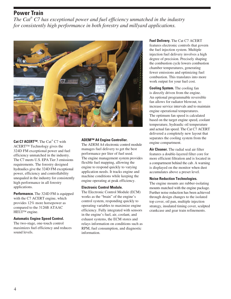 Power train, The cat | Milton CAT 324D FM User Manual | Page 4 / 24
