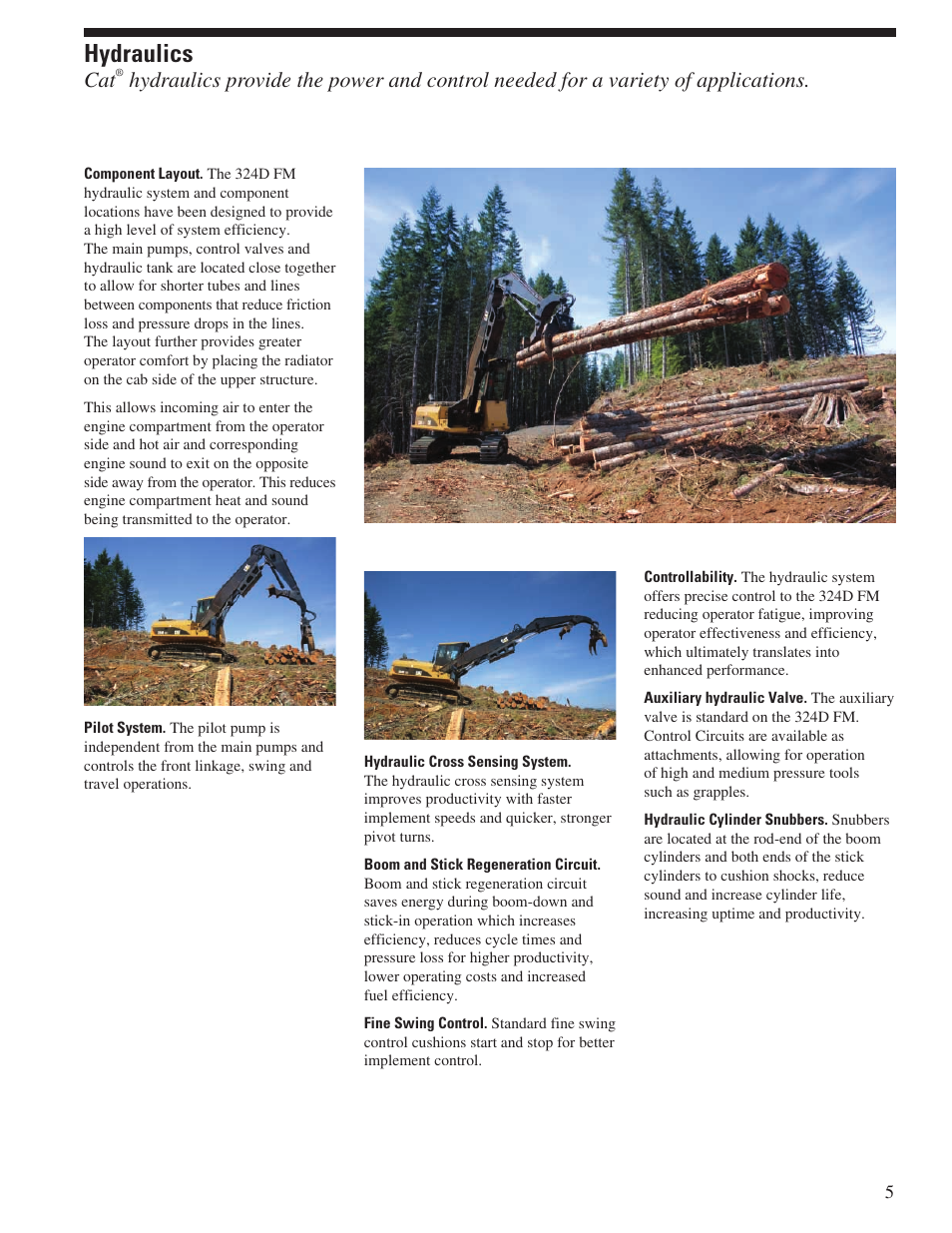 Hydraulics | Milton CAT 324D FM User Manual | Page 5 / 24