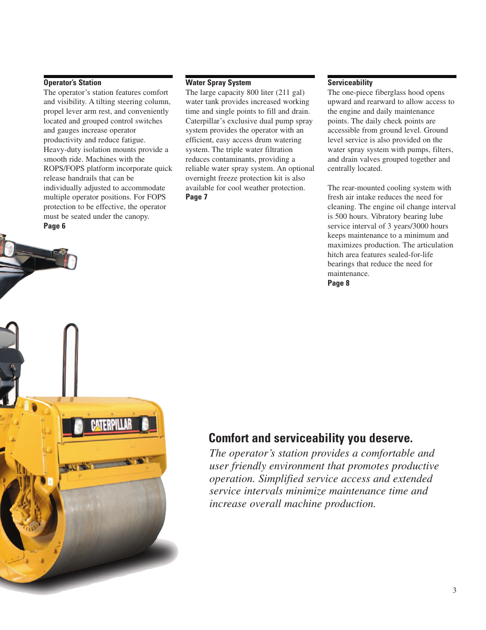 Comfort and serviceability you deserve | Milton CAT CB-434D XW User Manual | Page 3 / 12