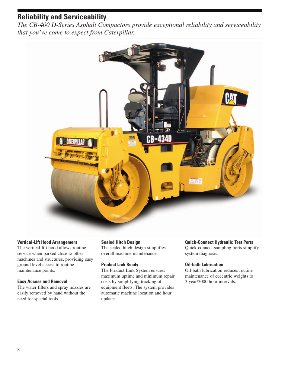 Reliability and serviceability | Milton CAT CB-434D XW User Manual | Page 8 / 12