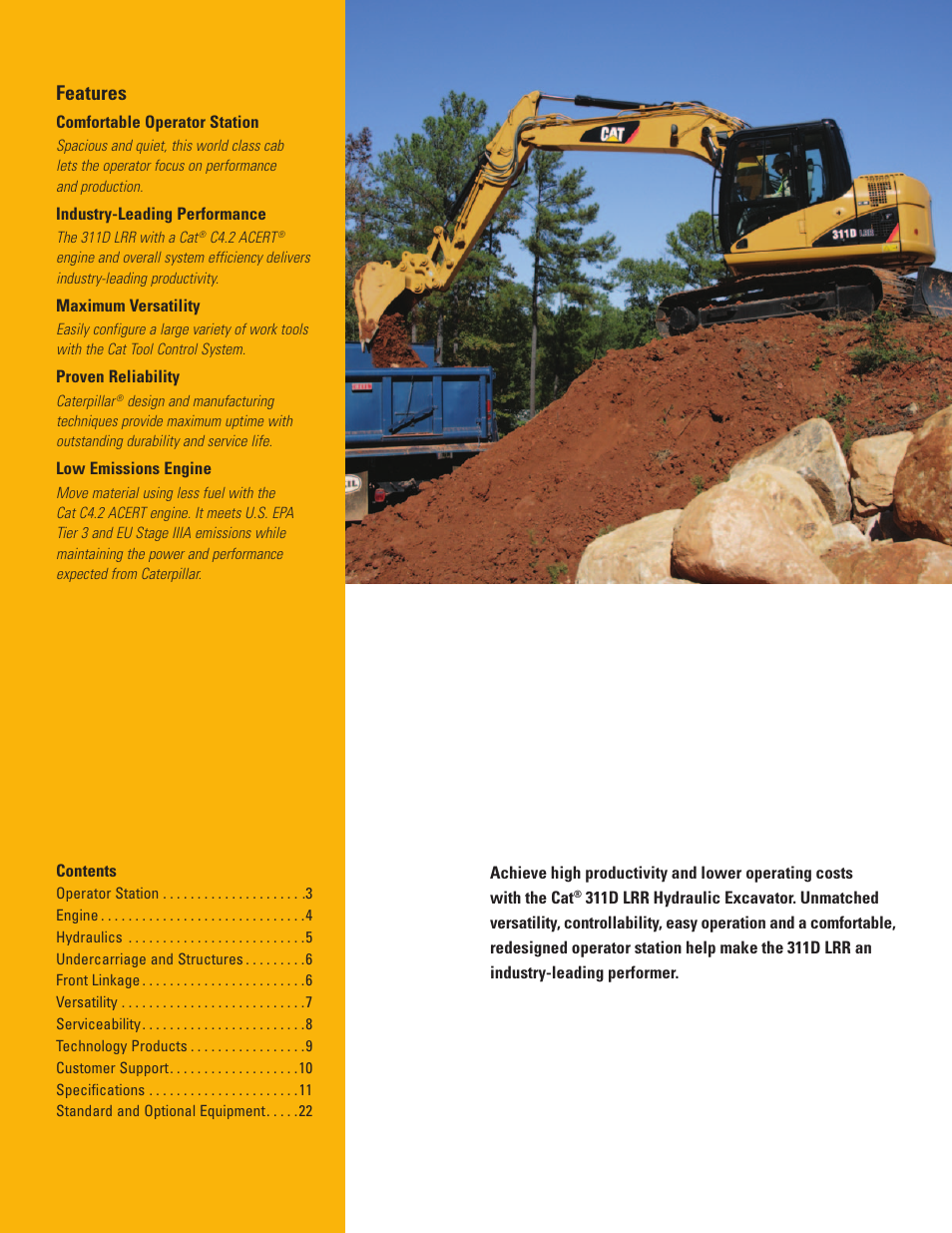 Milton CAT 311D LRR User Manual | Page 2 / 24