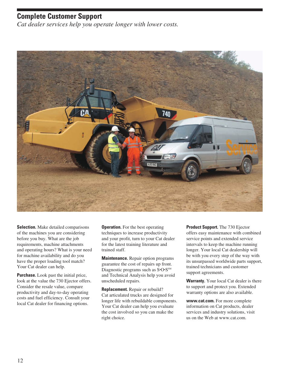 Complete customer support | Milton CAT 730 Ejector User Manual | Page 12 / 20