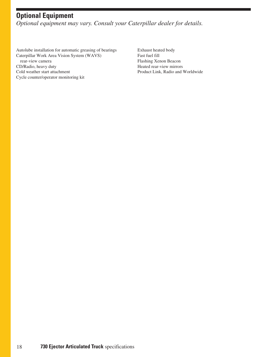 Optional equipment | Milton CAT 730 Ejector User Manual | Page 18 / 20
