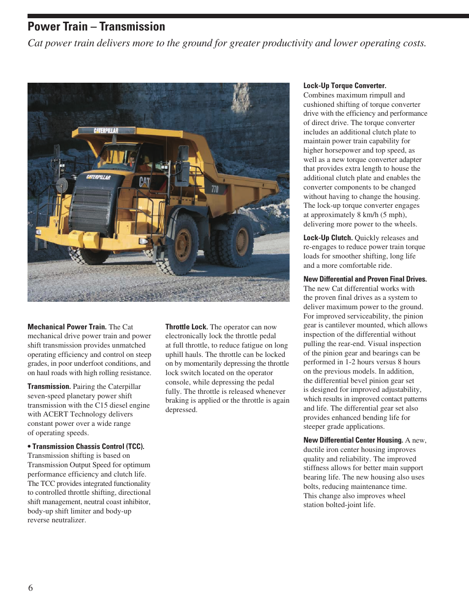 Power train – transmission | Milton CAT 770 User Manual | Page 6 / 32