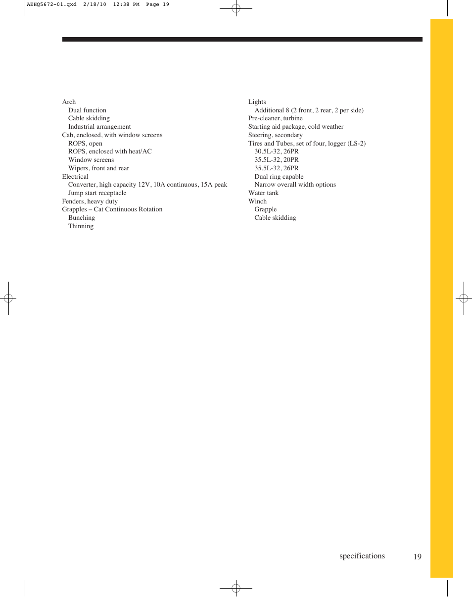 Optional equipment | Milton CAT 545C User Manual | Page 19 / 20