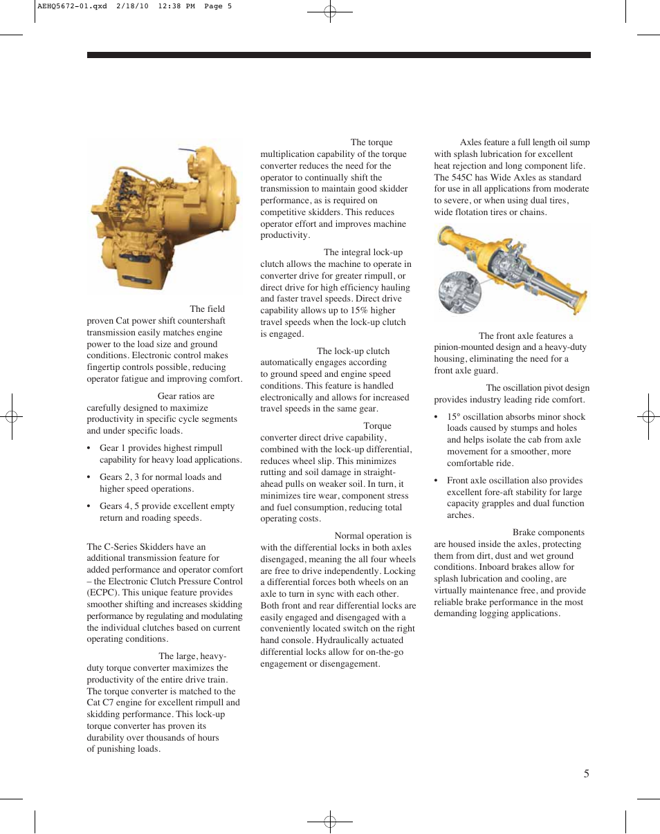 Power train | Milton CAT 545C User Manual | Page 5 / 20