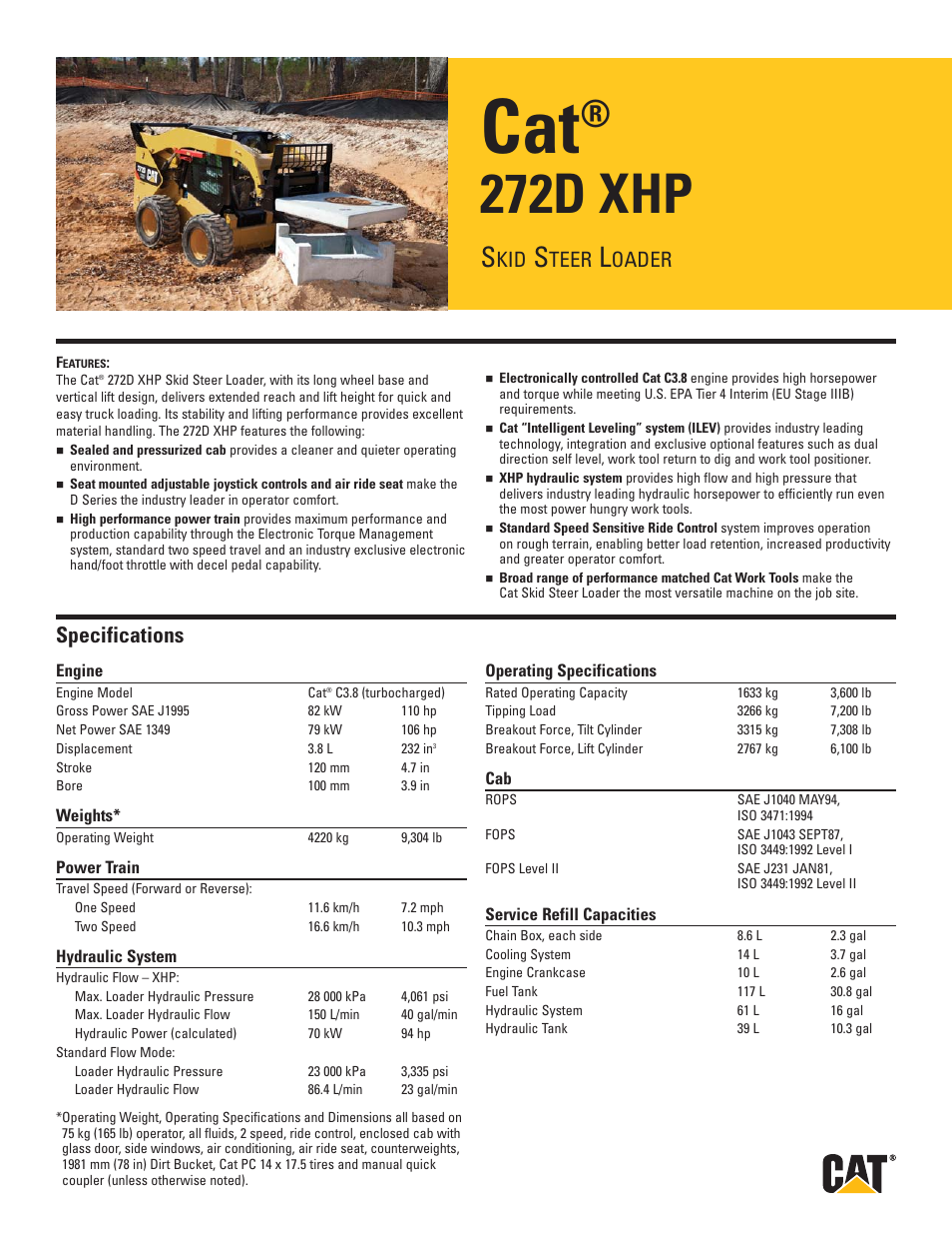 Milton CAT 272DXHP User Manual | 2 pages