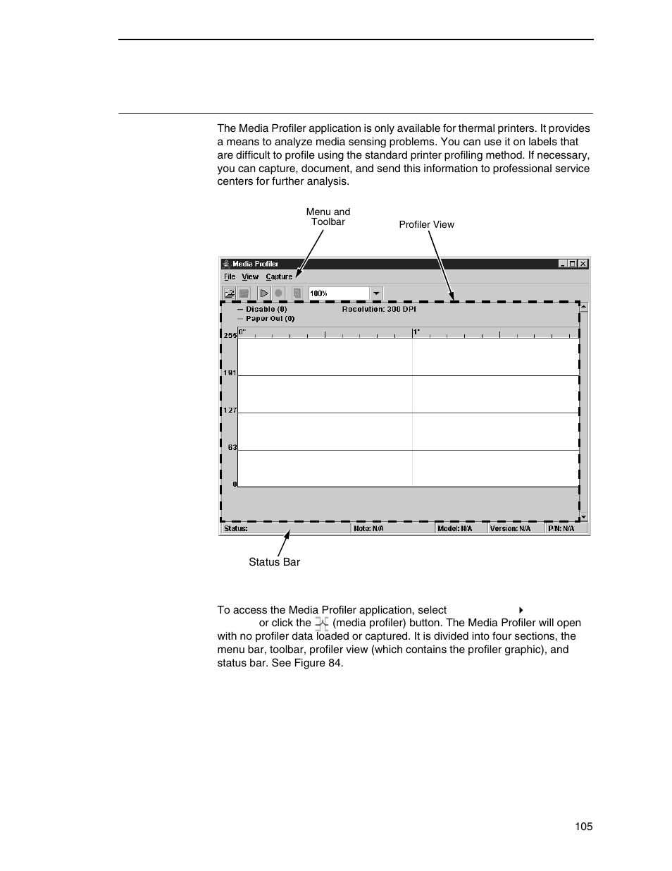 Media profiler | Printronix PrintNet Enterprise User Manual | Page 105 / 330