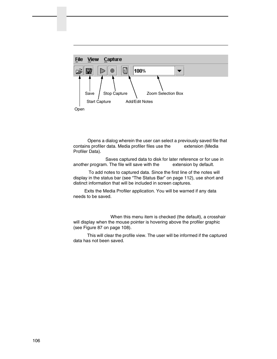 The menu and toolbar, File, View | Printronix PrintNet Enterprise User Manual | Page 106 / 330