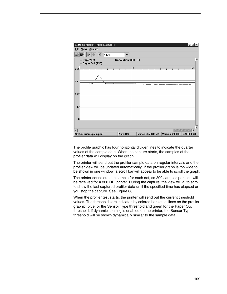 Profile graphic | Printronix PrintNet Enterprise User Manual | Page 109 / 330