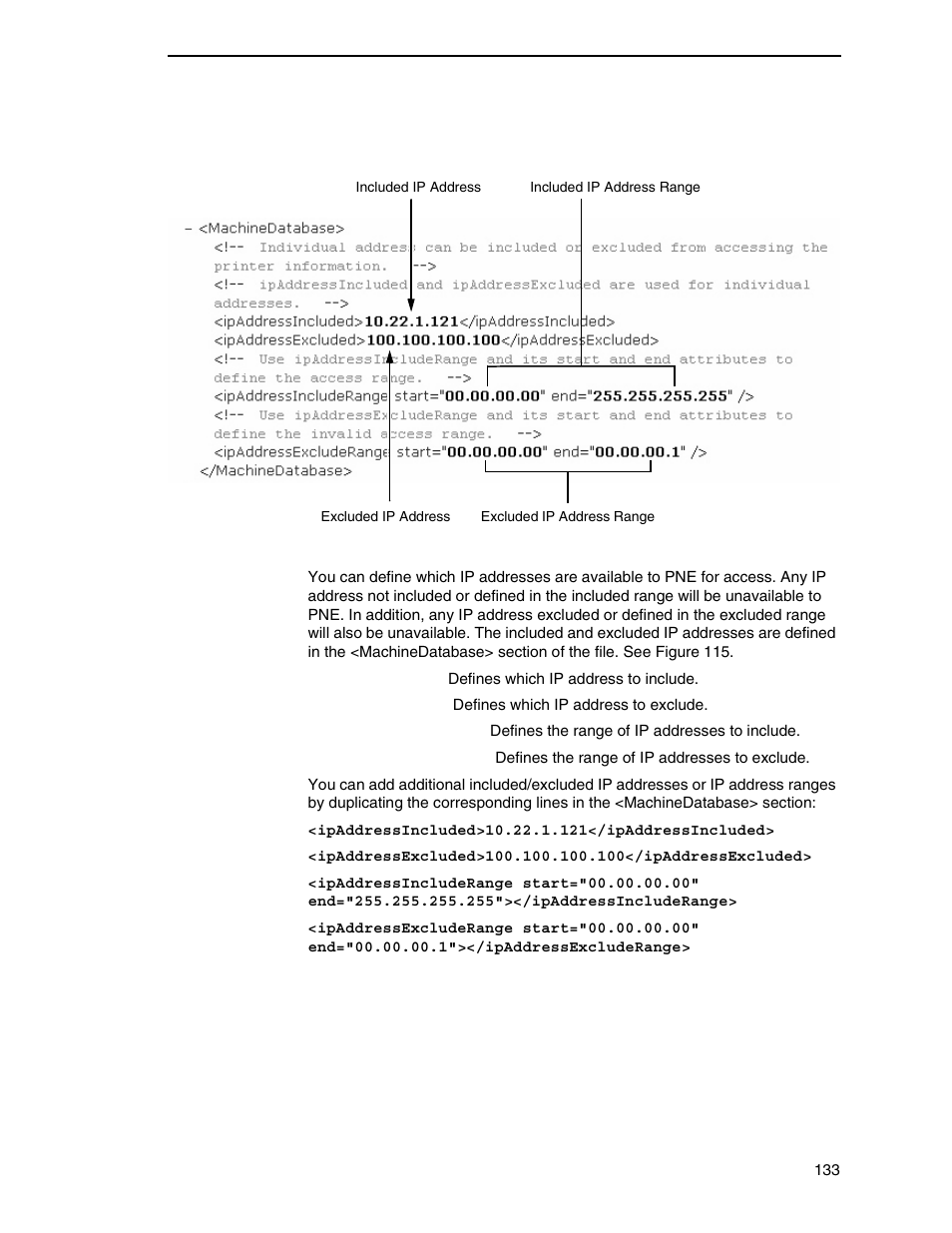 Ip addresses and ip address ranges | Printronix PrintNet Enterprise User Manual | Page 133 / 330