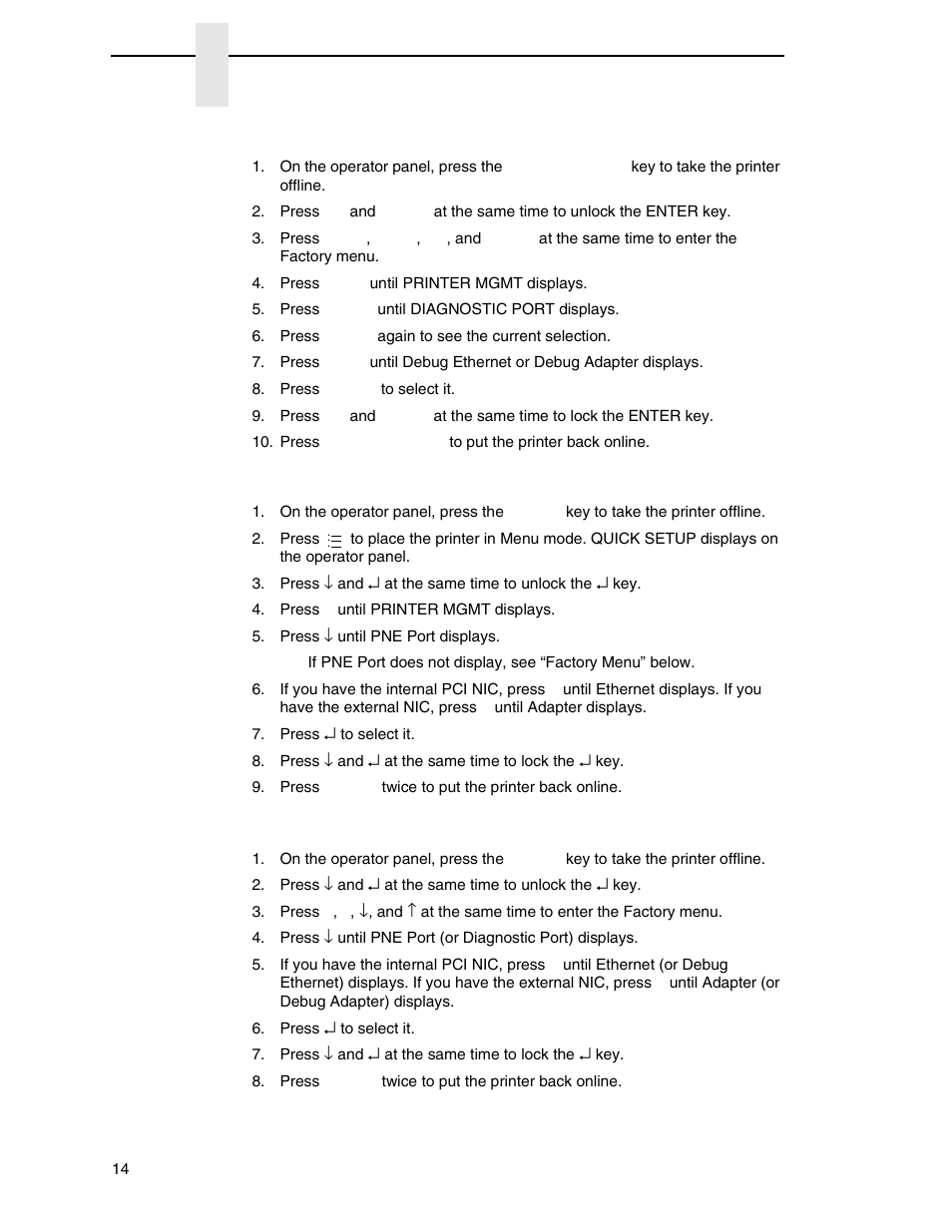 P5000 series line matrix printers | Printronix PrintNet Enterprise User Manual | Page 14 / 330