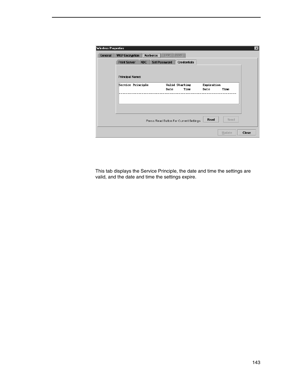 Credentials sub-tab | Printronix PrintNet Enterprise User Manual | Page 143 / 330