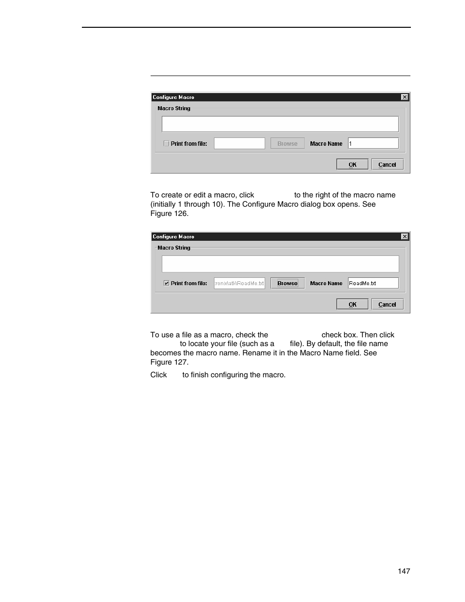 Configure macro | Printronix PrintNet Enterprise User Manual | Page 147 / 330