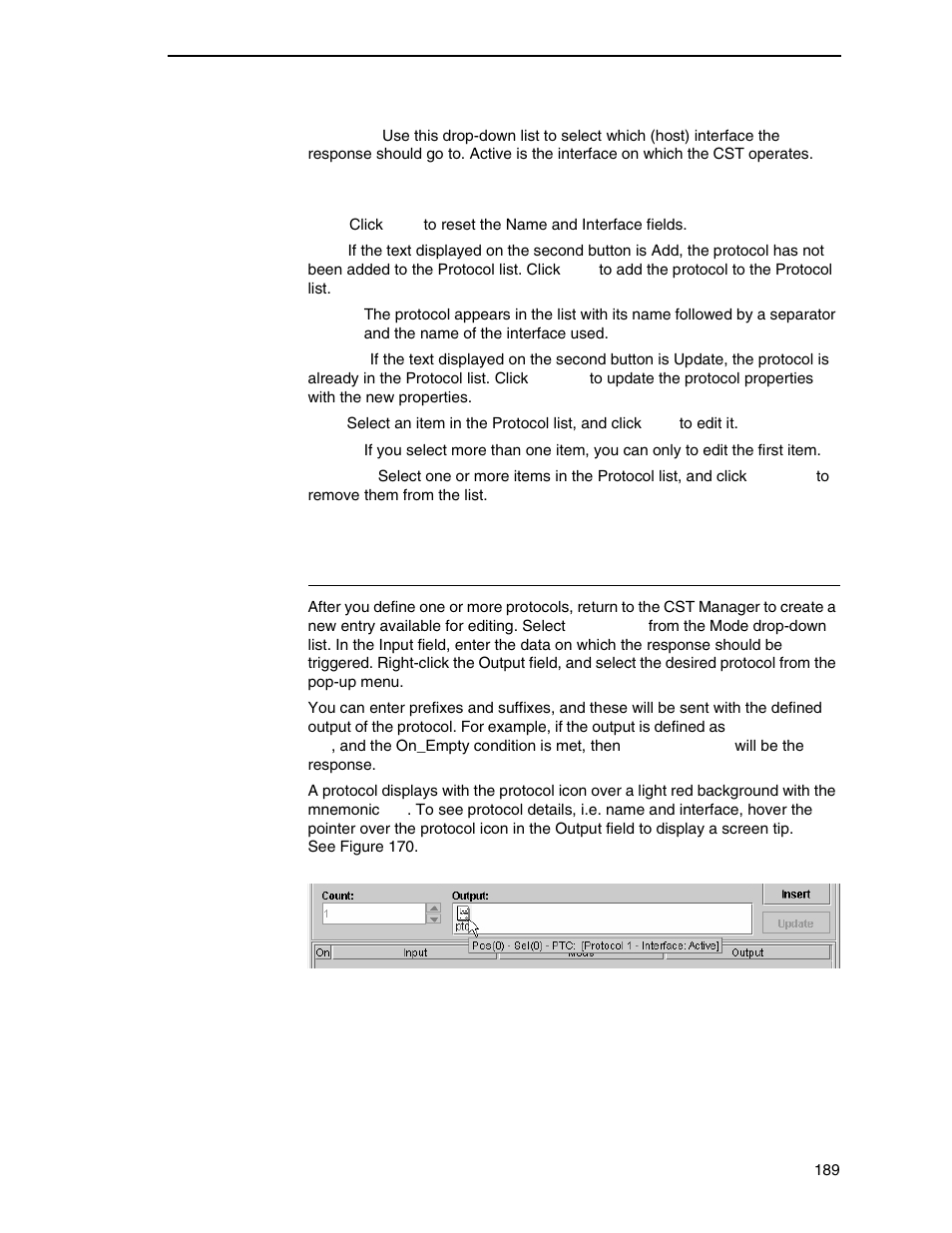 How to use conditions and protocols, Protocol list | Printronix PrintNet Enterprise User Manual | Page 189 / 330