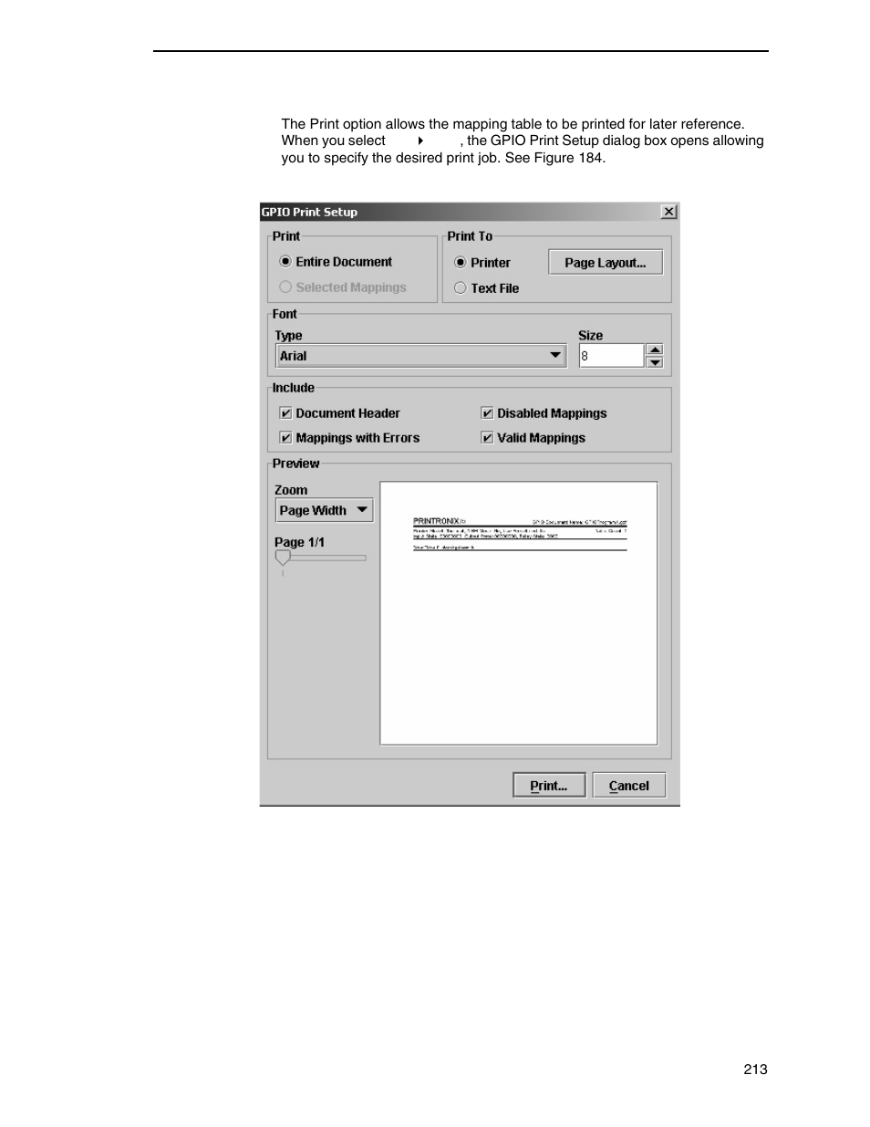 Printronix PrintNet Enterprise User Manual | Page 213 / 330