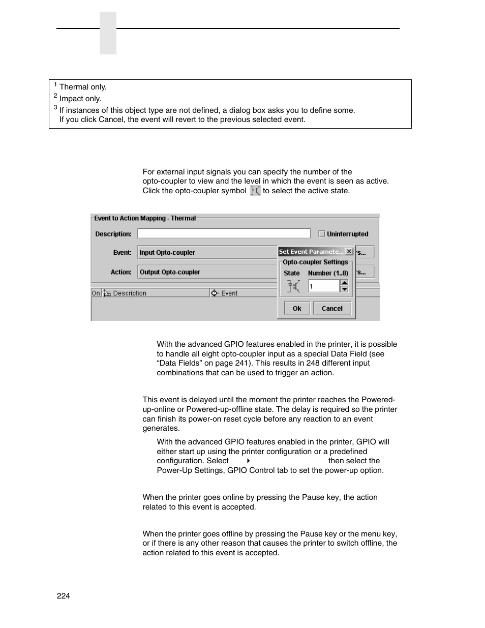 Event descriptions | Printronix PrintNet Enterprise User Manual | Page 224 / 330