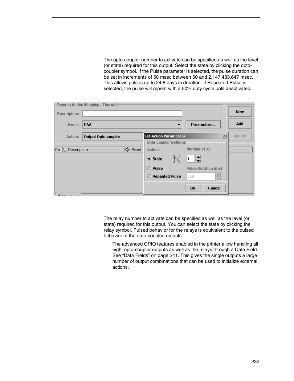 Action descriptions | Printronix PrintNet Enterprise User Manual | Page 233 / 330