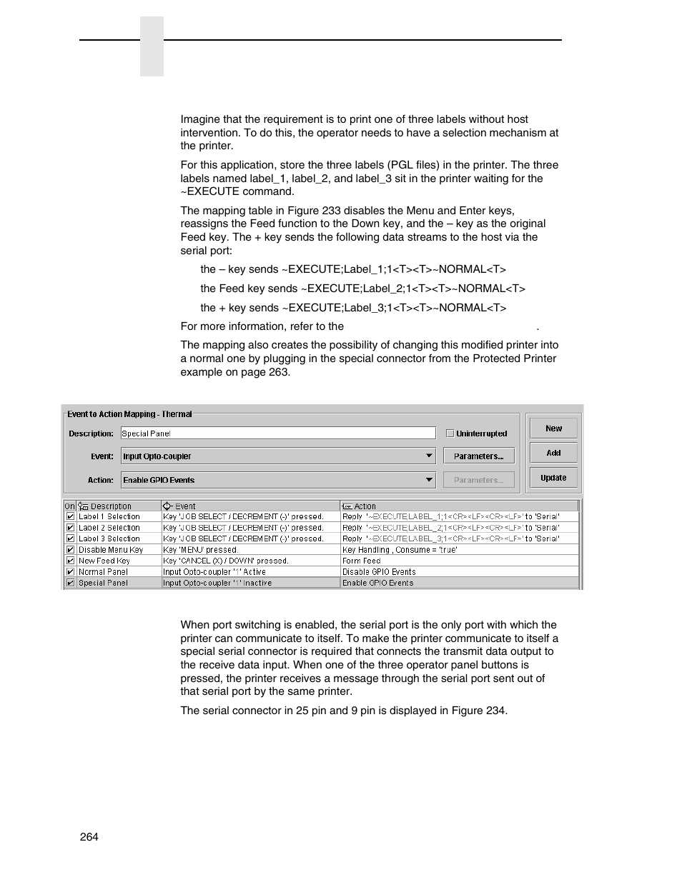 Panel selected label printing | Printronix PrintNet Enterprise User Manual | Page 264 / 330