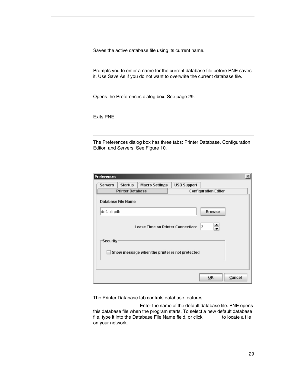Preferences | Printronix PrintNet Enterprise User Manual | Page 29 / 330