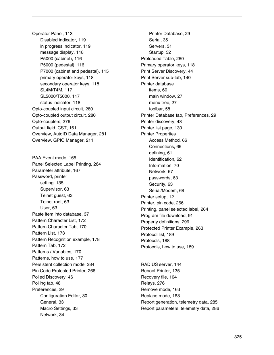 Printronix PrintNet Enterprise User Manual | Page 325 / 330