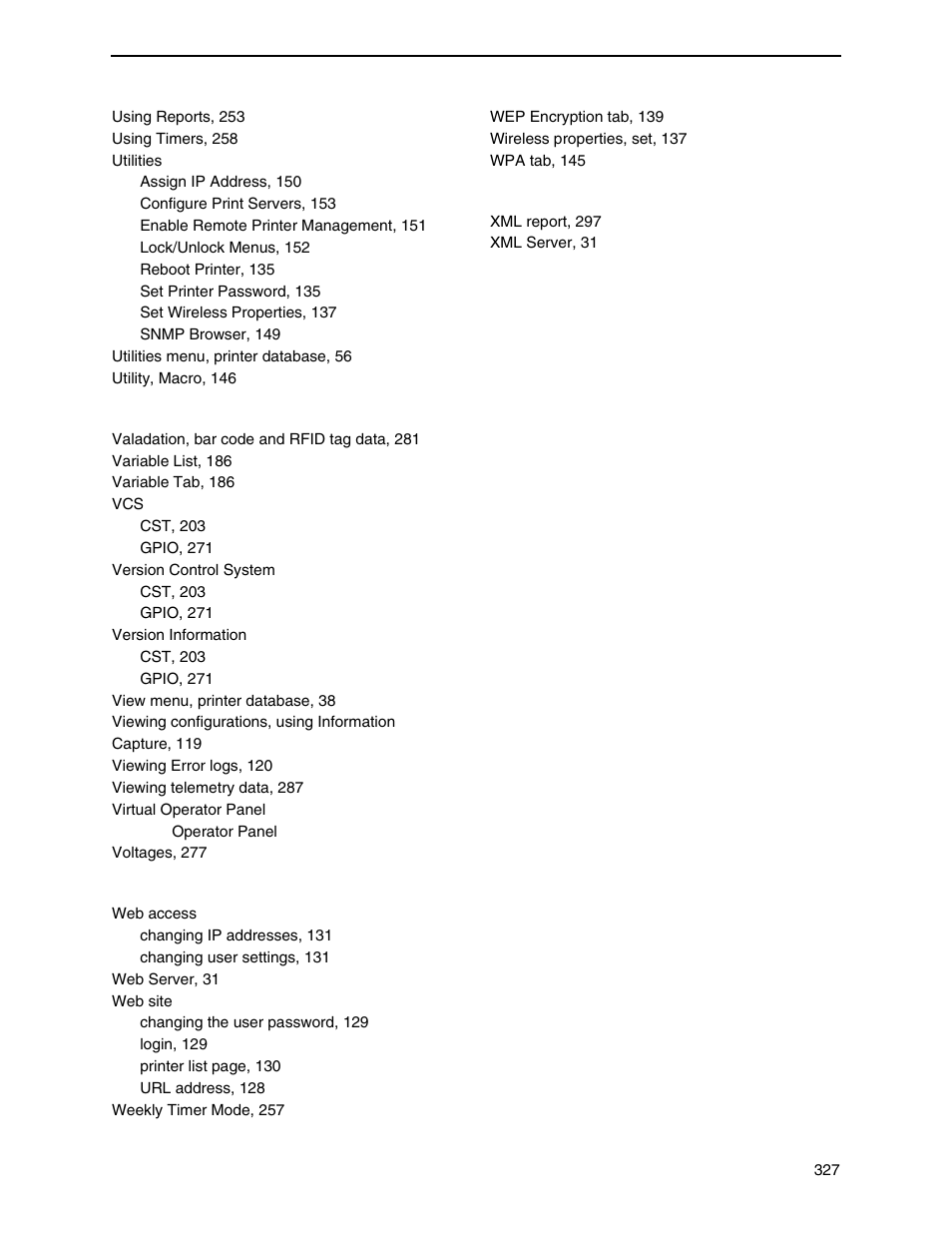 Printronix PrintNet Enterprise User Manual | Page 327 / 330