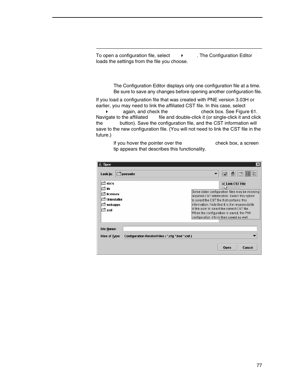 Opening configuration files | Printronix PrintNet Enterprise User Manual | Page 77 / 330