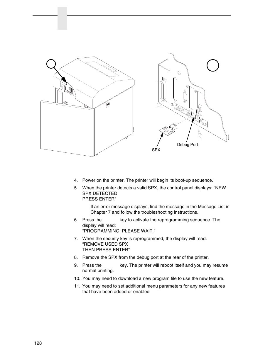 Printronix P7000 H-Series Cartridge Ribbon Printer User Manual | Page 128 / 220