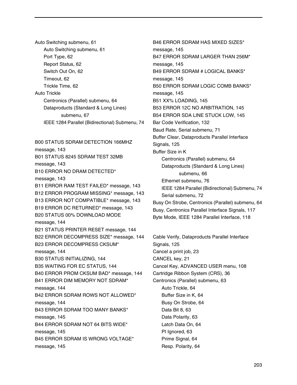 Printronix P7000 H-Series Cartridge Ribbon Printer User Manual | Page 203 / 220