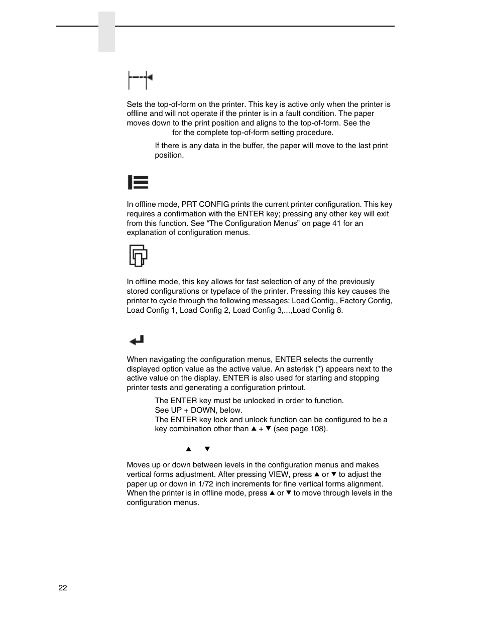 Printronix P7000 H-Series Cartridge Ribbon Printer User Manual | Page 22 / 220