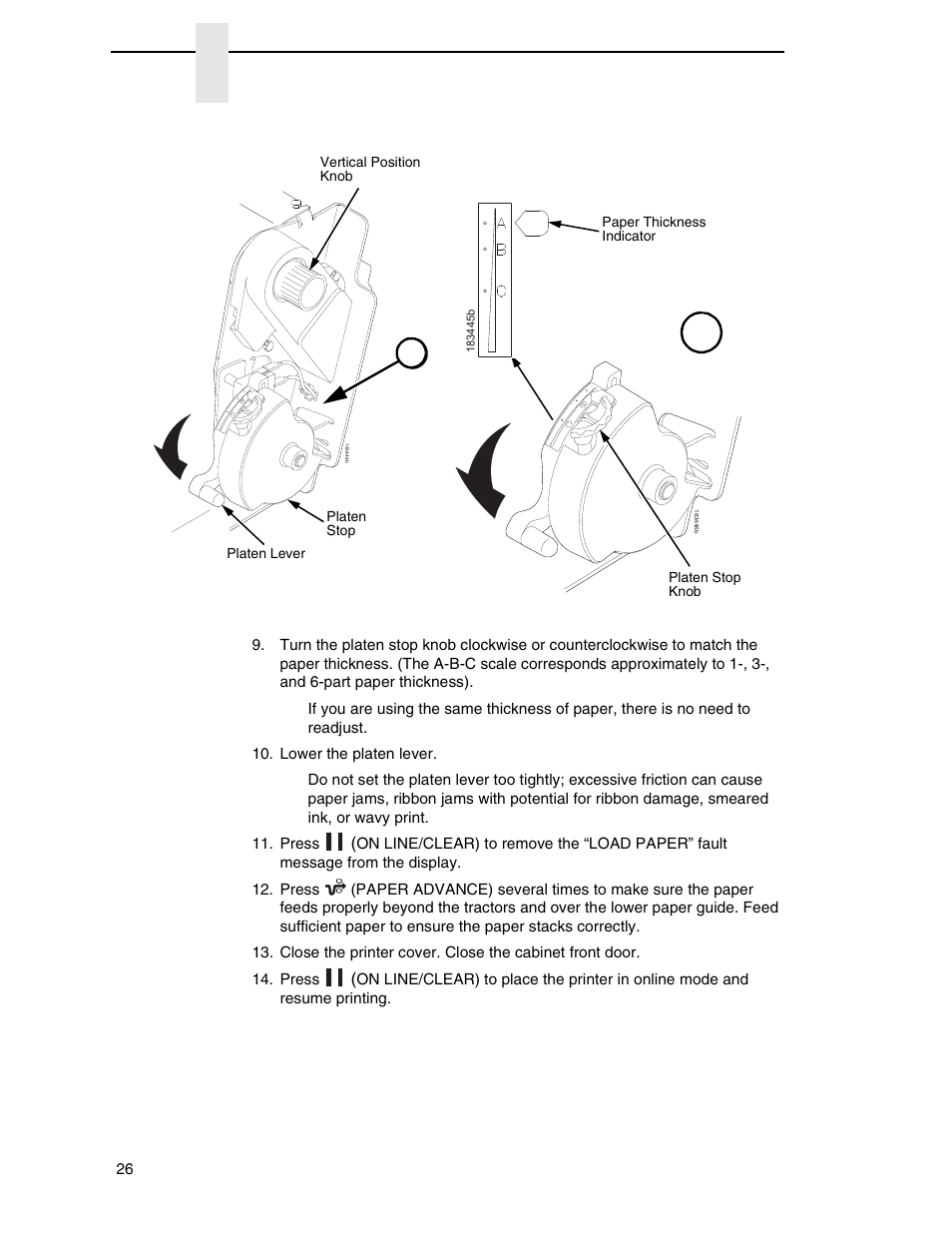 Printronix P7000 H-Series Cartridge Ribbon Printer User Manual | Page 26 / 220