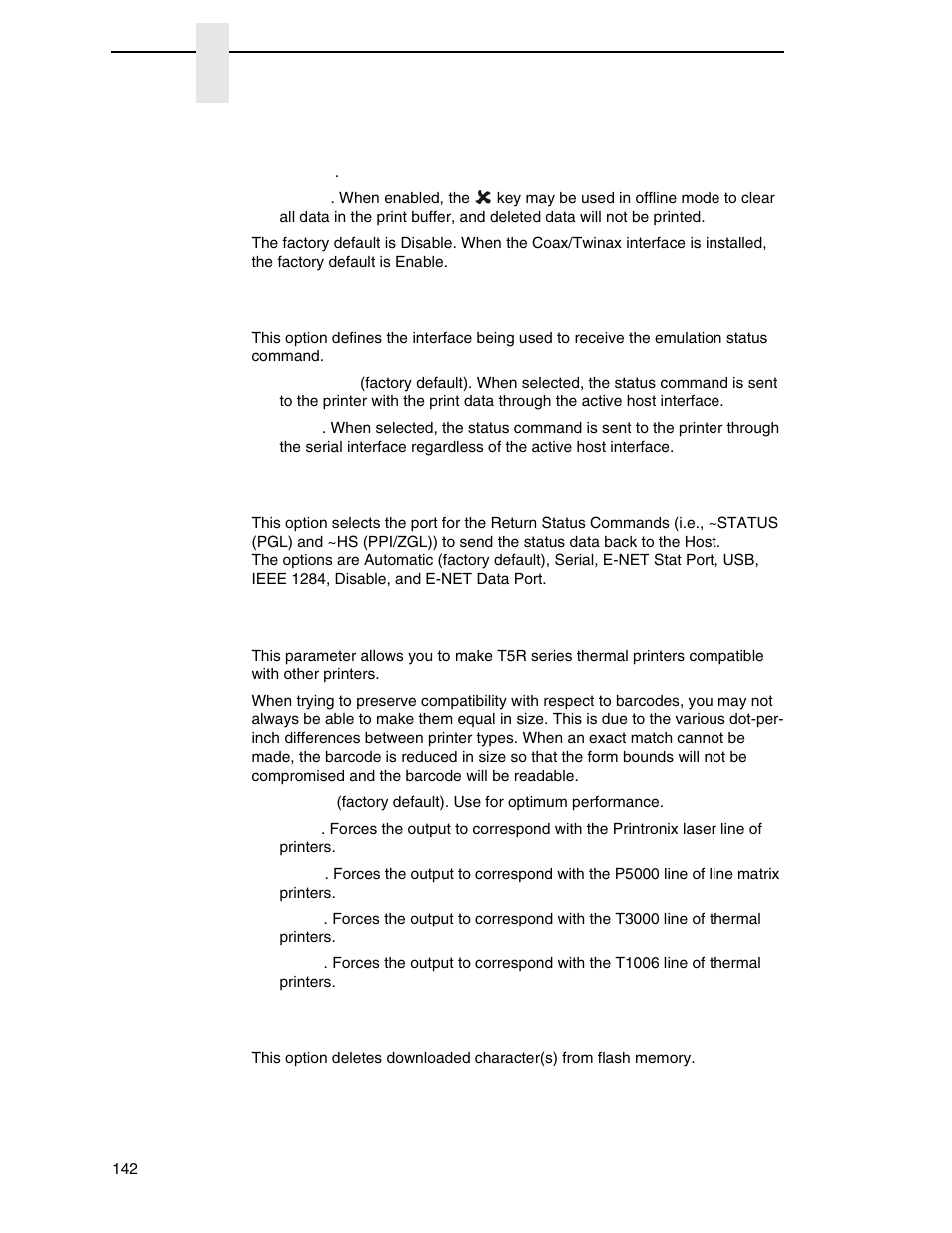 Printronix SL_T5R Energy Star User Manual | Page 142 / 412