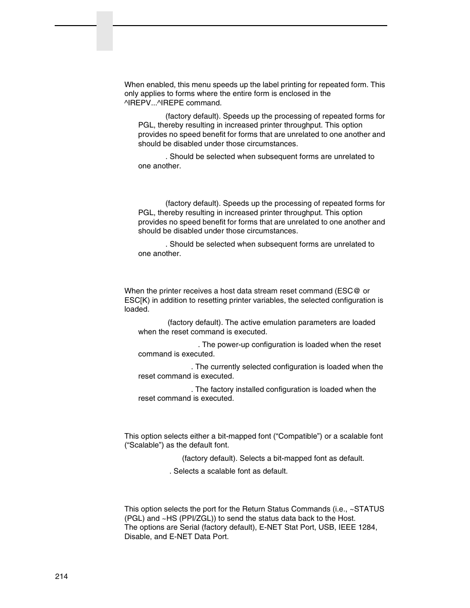 Printronix SL_T5R Energy Star User Manual | Page 214 / 412