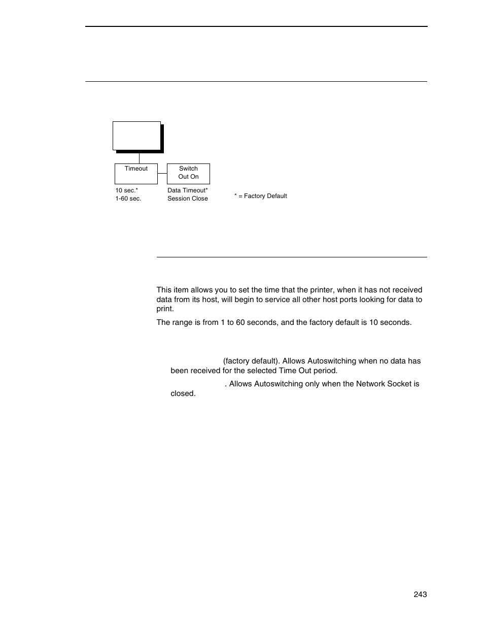 Ethernet port, Ethernet port submenu | Printronix SL_T5R Energy Star User Manual | Page 243 / 412