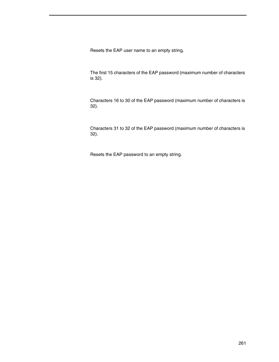 Reset eap pswd | Printronix SL_T5R Energy Star User Manual | Page 261 / 412