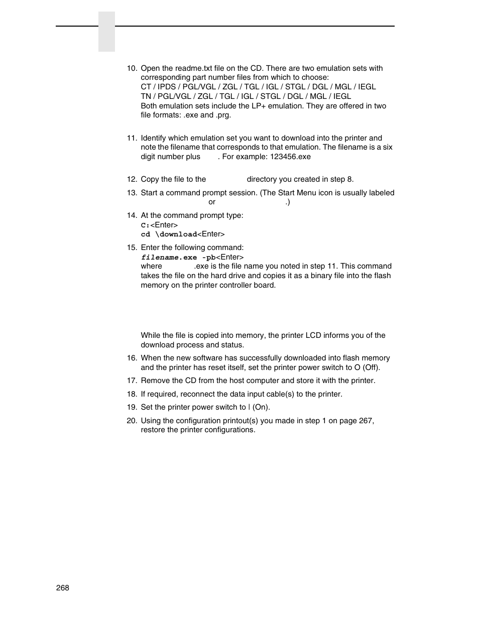 Printronix SL_T5R Energy Star User Manual | Page 268 / 412