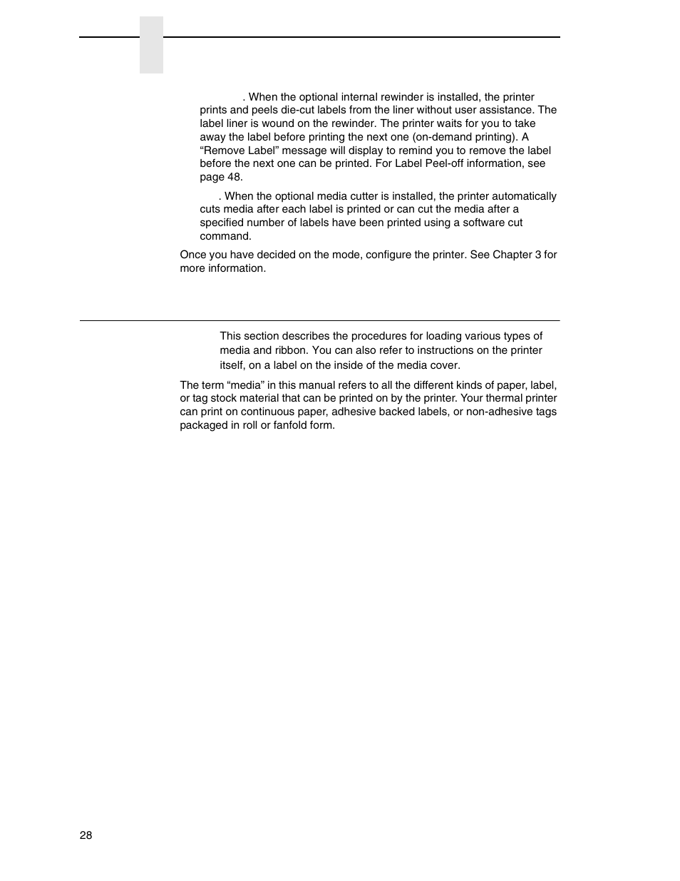 Loading media and ribbon | Printronix SL_T5R Energy Star User Manual | Page 28 / 412