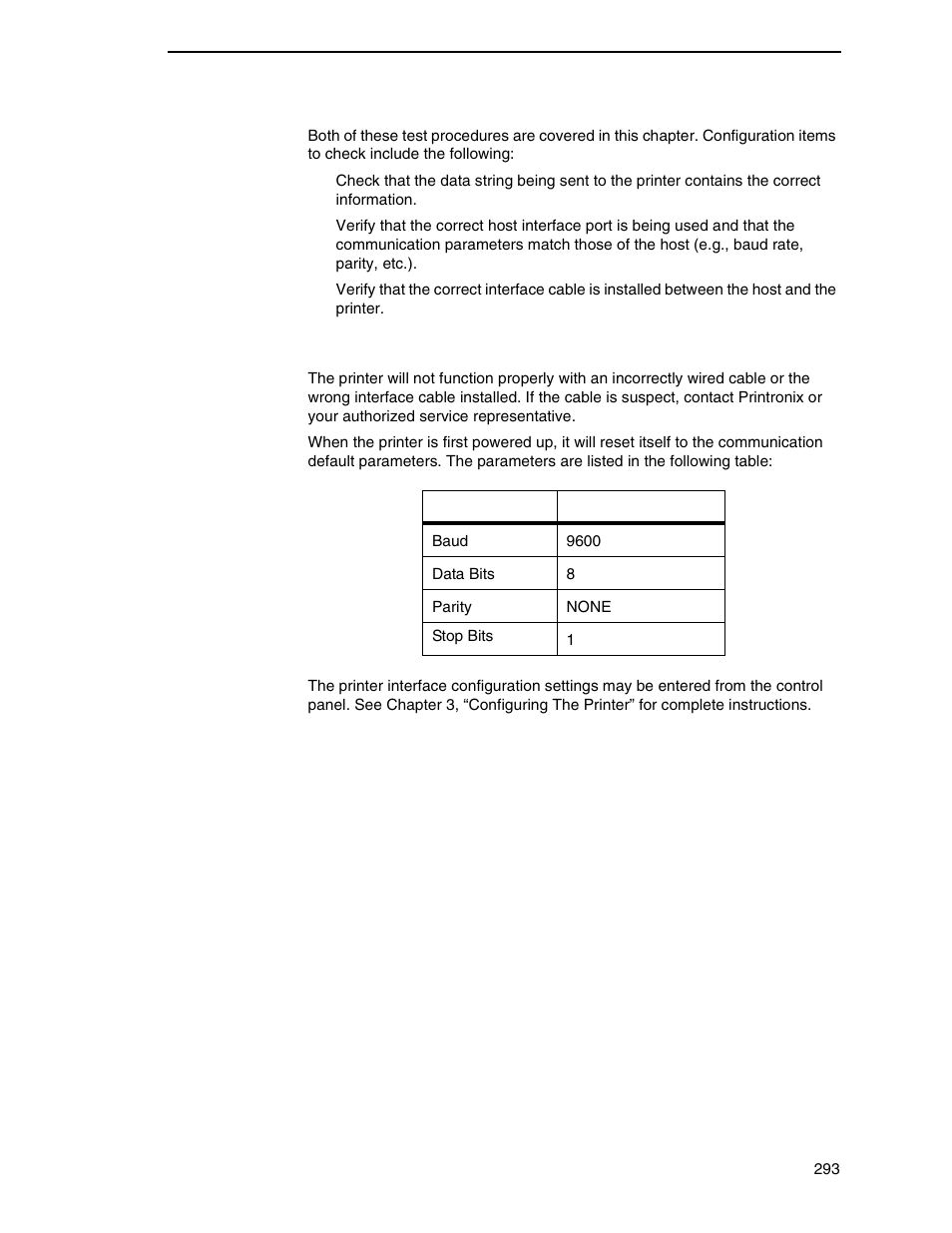 Interfacing | Printronix SL_T5R Energy Star User Manual | Page 293 / 412