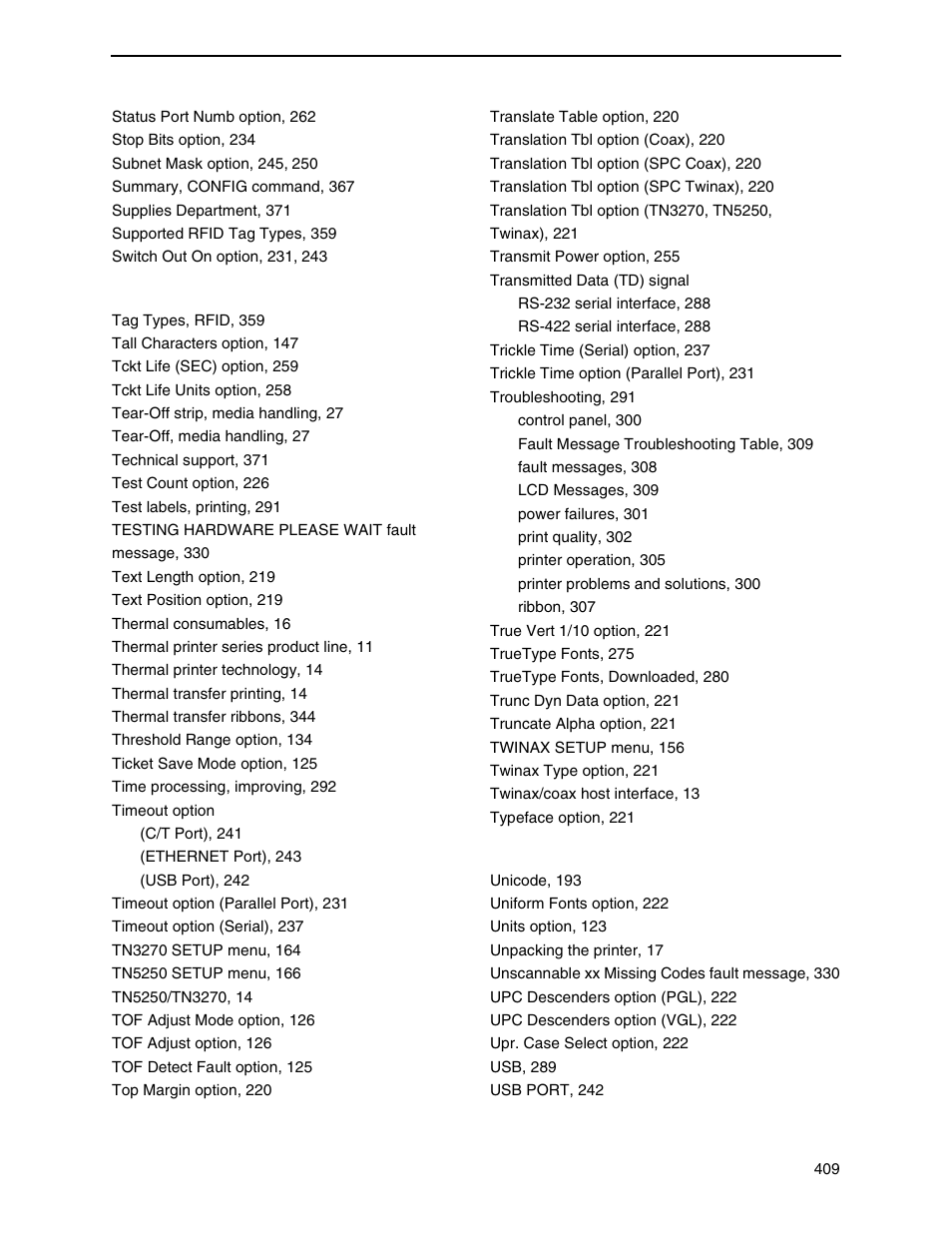 Printronix SL_T5R Energy Star User Manual | Page 409 / 412