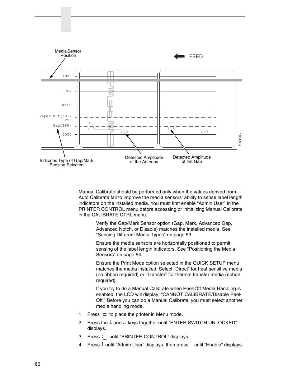 Running manual calibrate, Chapter 2 | Printronix SL_T5R Energy Star User Manual | Page 66 / 412