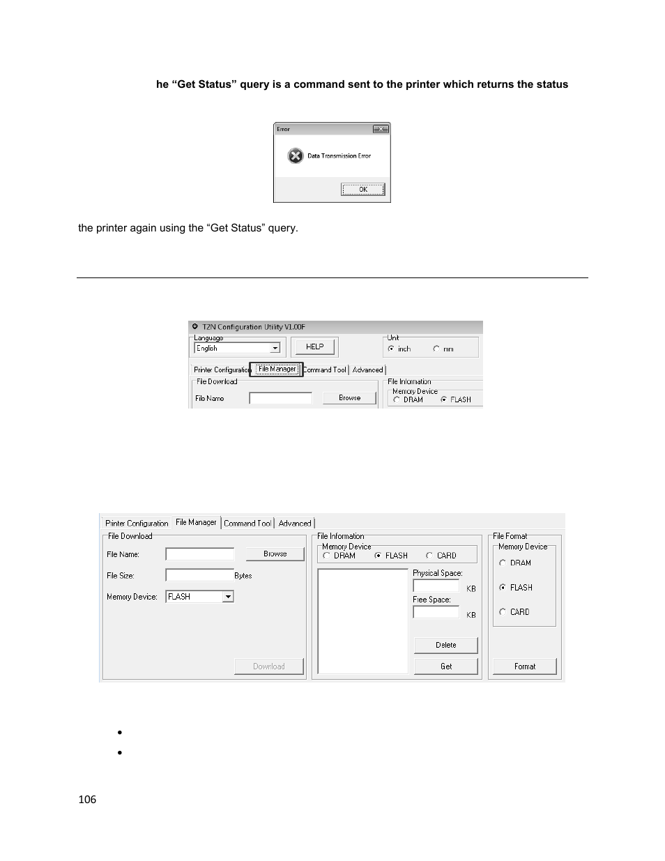 File manager | Printronix T2N User Manual | Page 106 / 150