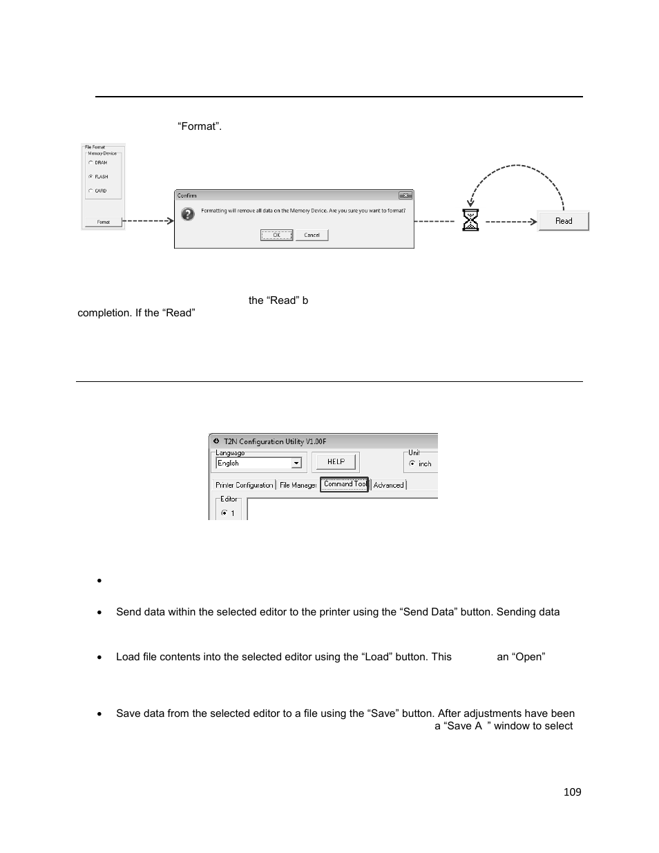 File format, Command tool, E 109 | Printronix T2N User Manual | Page 109 / 150