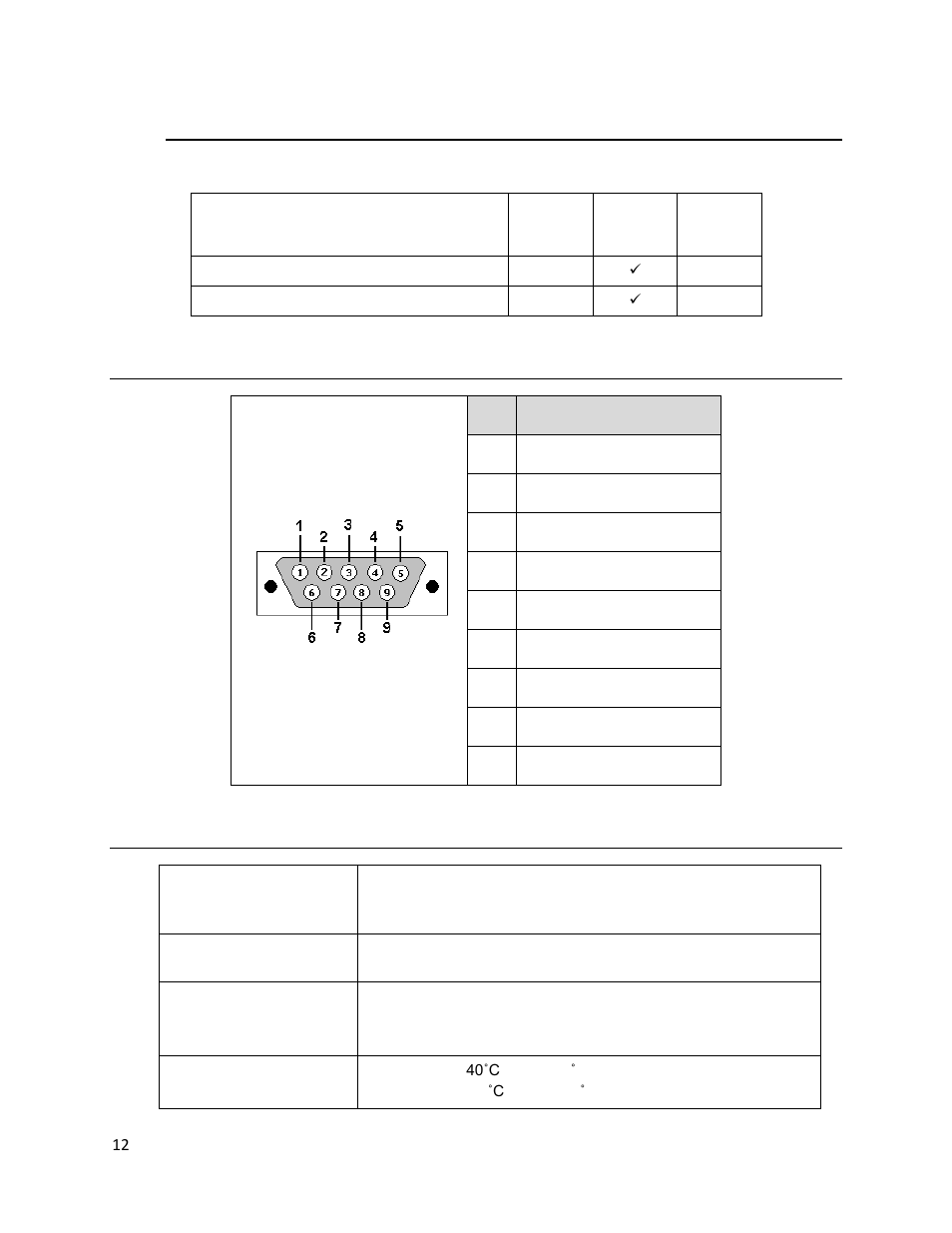 Printer optional features, Rs-232c pin configuration, Printer specifications | Printronix T2N User Manual | Page 12 / 150