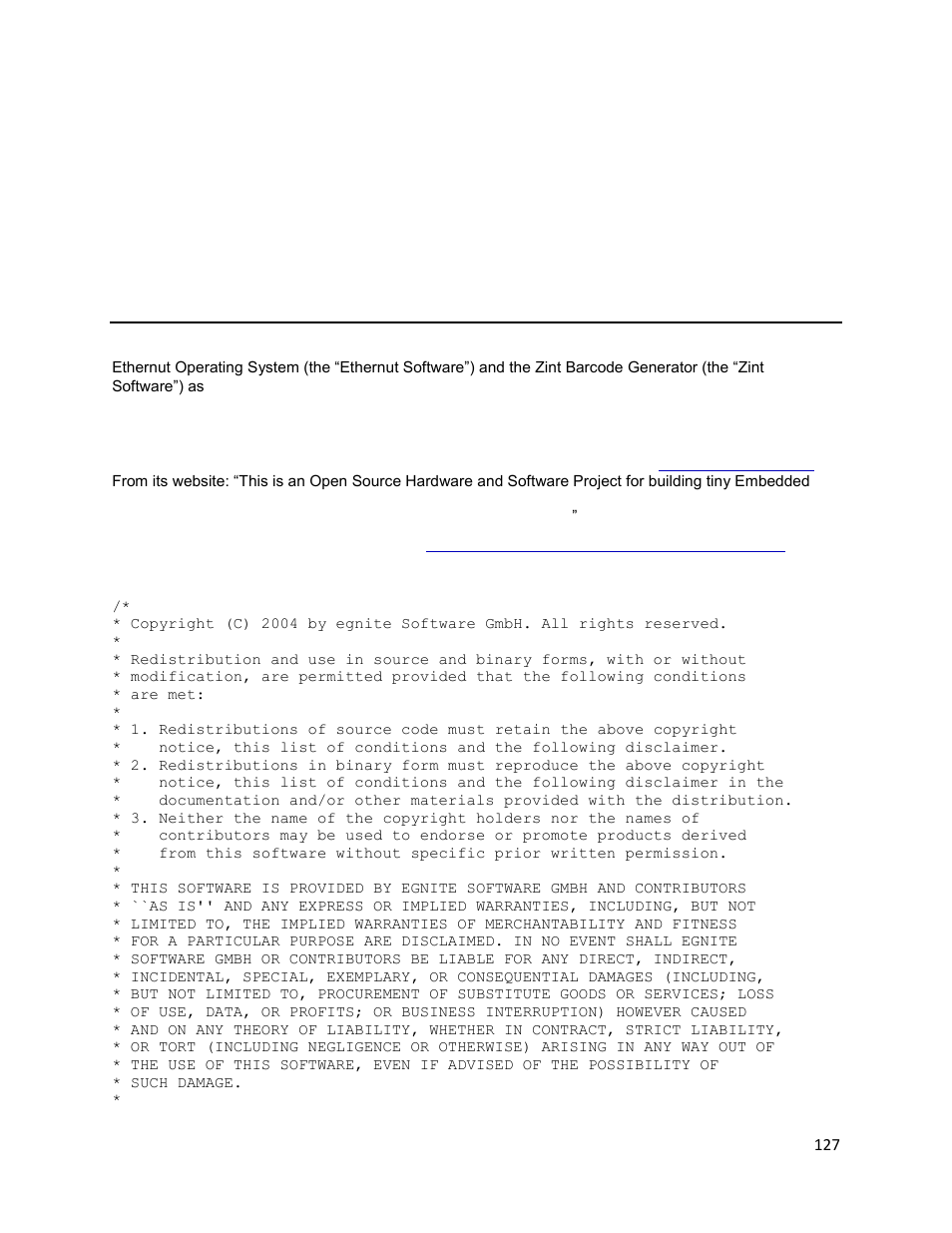 Software license agreement | Printronix T2N User Manual | Page 127 / 150