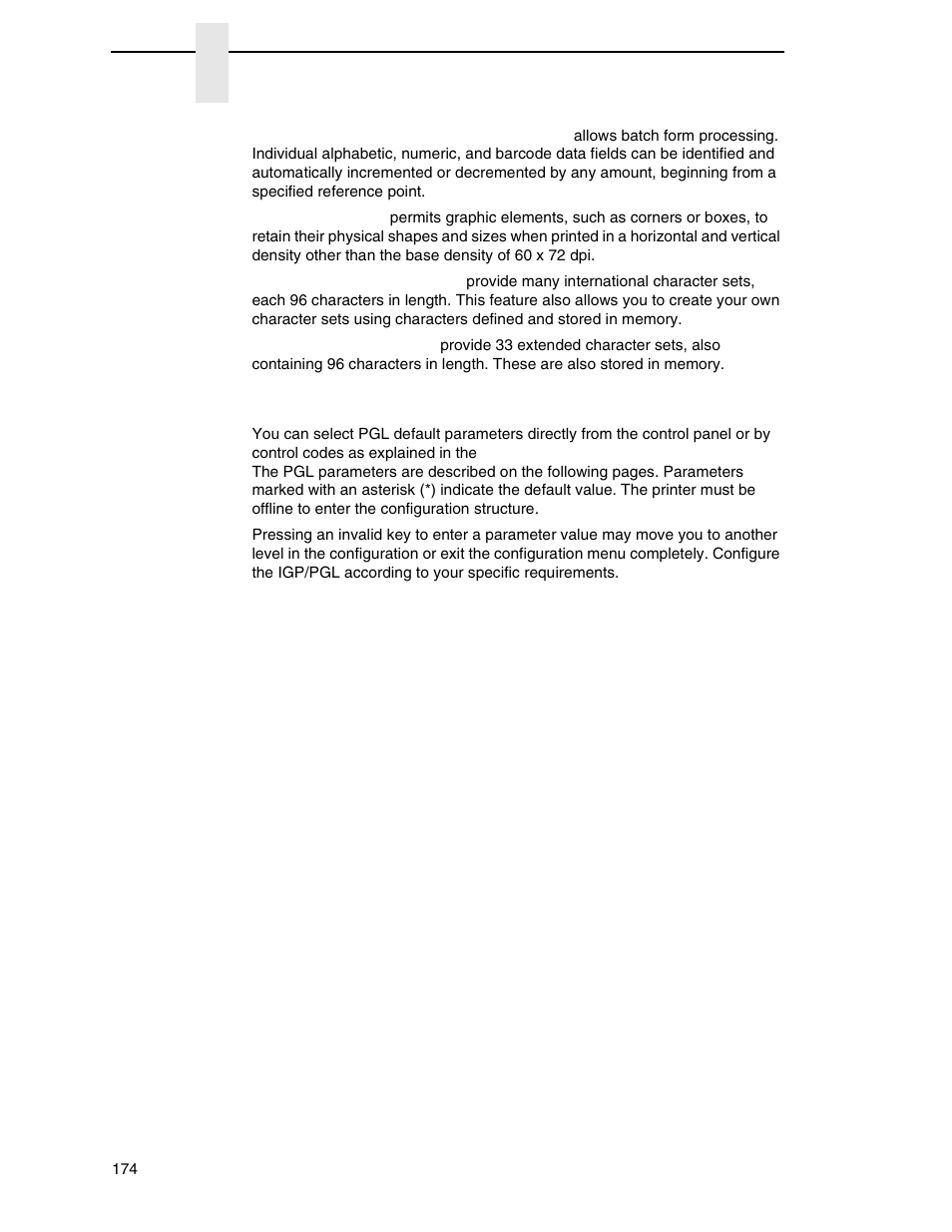 Configuring the emulation with the control panel | Printronix P8000 Series Cartridge Ribbon Printer User Manual | Page 174 / 414