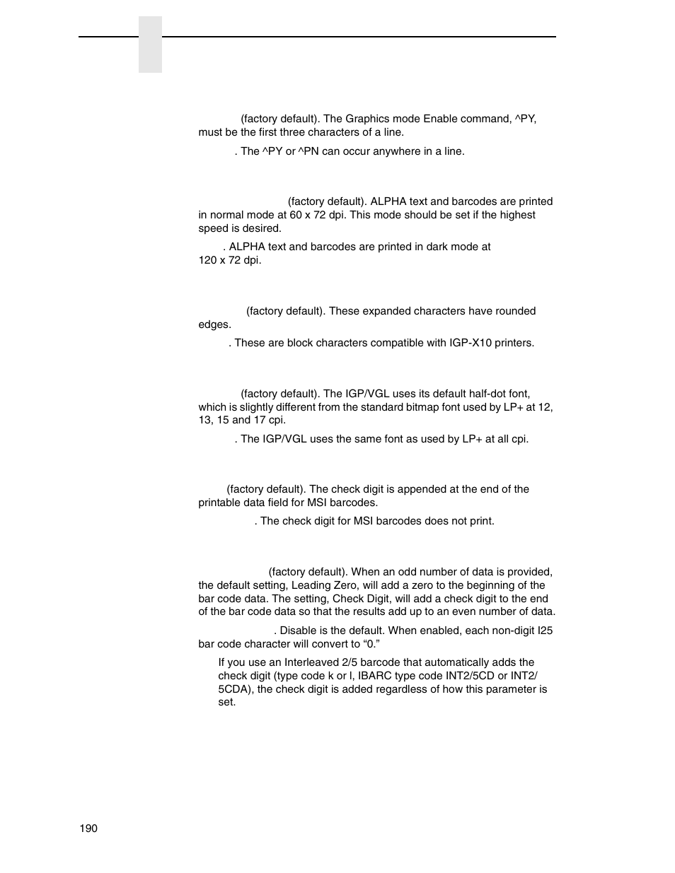 Printronix P8000 Series Cartridge Ribbon Printer User Manual | Page 190 / 414